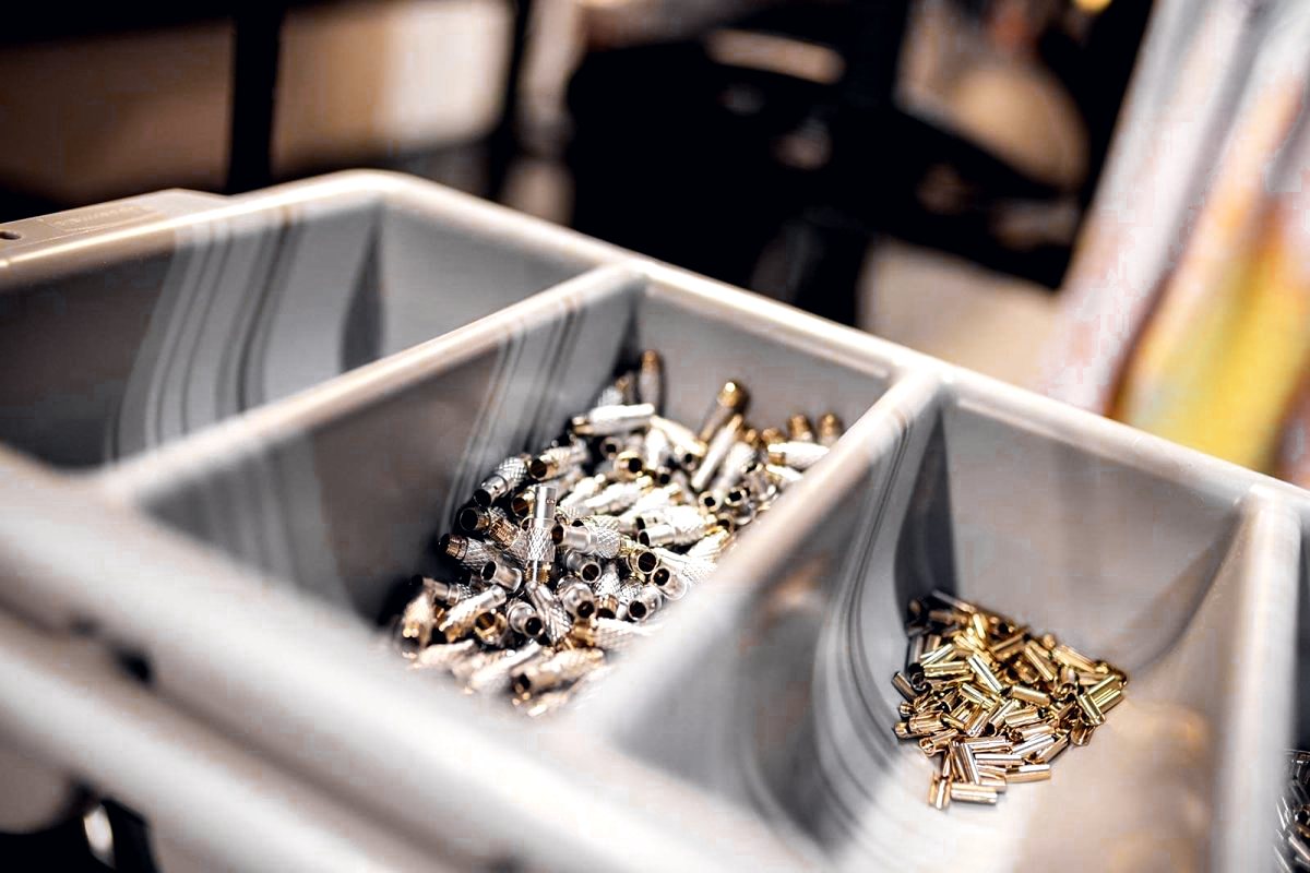 Terminals staged in bins