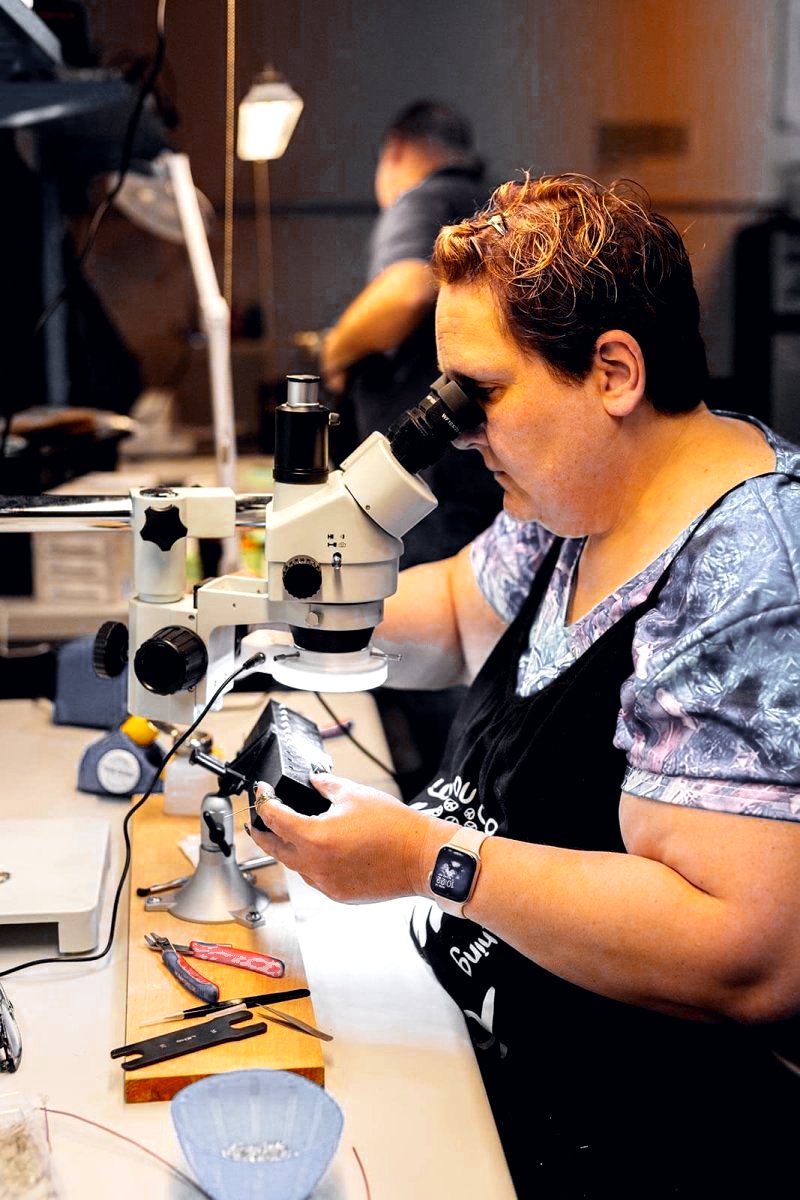Inspection under microscope